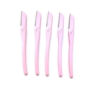 5PCS Eyebrow Razor Brow Shaper Safe Blades (Pink)